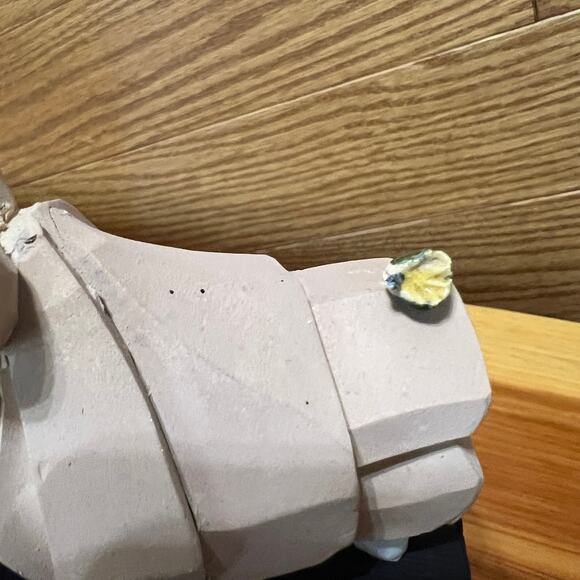 Vintage A. Torreon Rhino Signed Artisan Sculpture Figurine Ceramic 4" Uruguay - Picture 10 of 10